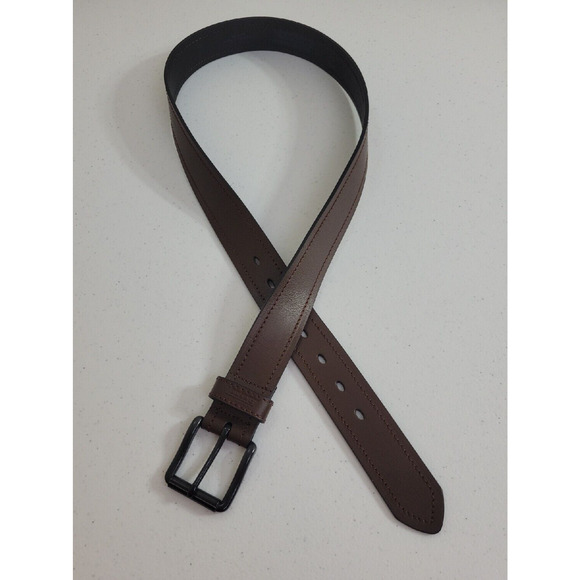 Dickies Brown Genuine Leather Formal Career Casual Dress Belt Men's Size 38 - Picture 1 of 10